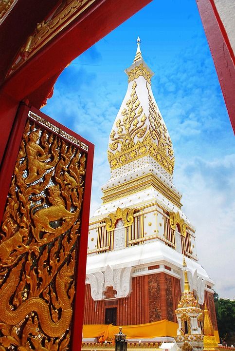 寺庙 泰国 泰国艺术 地标 宝塔 佛教徒 佛 古老的 旅行