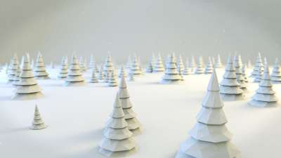 树木 圣诞 松树 粘土 搅拌机 3D 搅拌机 打开 收入 3D