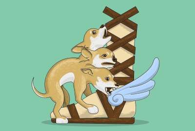 地狱犬 小狗 神话 狗 俏皮的