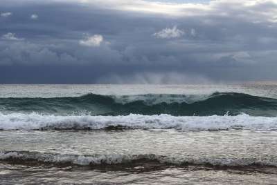 海滩 海 波浪 海岸 天空 云 地平线 沙 海洋 水 海岸线