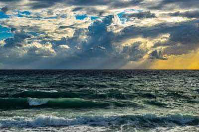 海 海洋 波浪 地平线 海景 天空 云 自然 阳光 天气