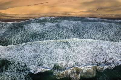 纳米比亚 Deferlante 海浪 泡沫 海滩 海洋 海 波