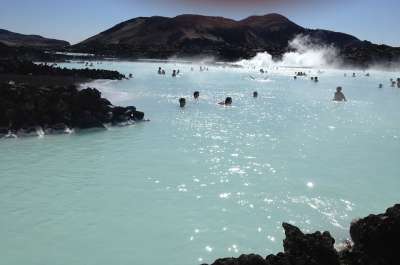 冰岛 蓝色礁湖 水 温泉 自然 风景 天然水 热特性 热水池