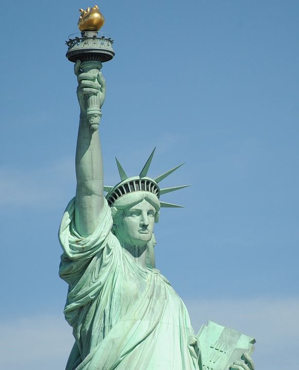美国, 纽约, 纽约城, 大苹果, 雕像, 自由, 自由女神像, 去旅行