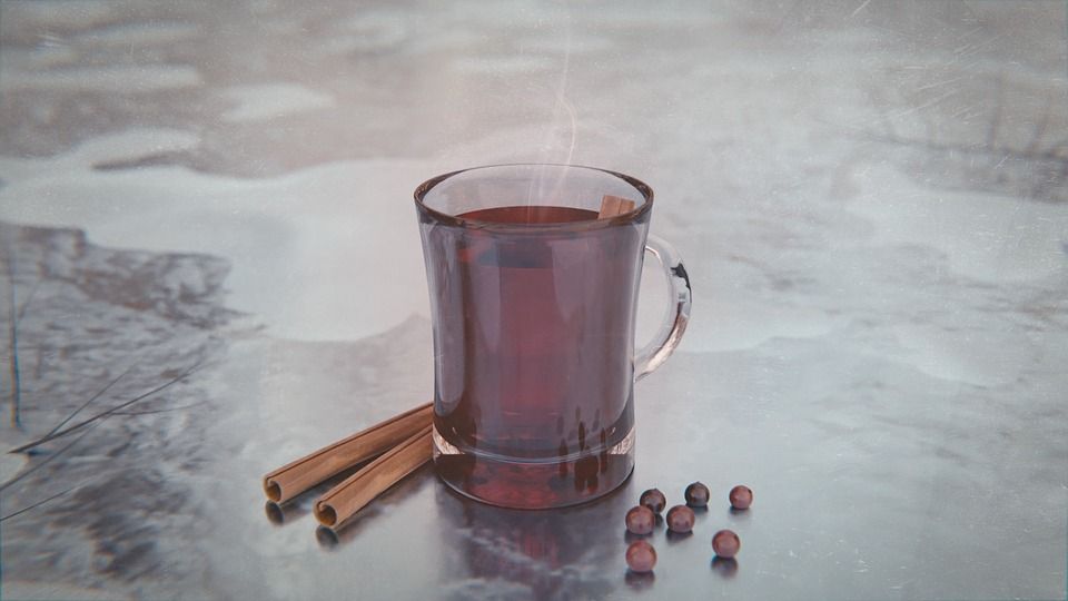 仔细的红葡萄酒, 寒冷的, 冬天, 情绪, 雪, 沉思的, 酒类, 圣诞, 暖身