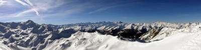 全景 山 阿尔卑斯山 全景图 雪 冬天
