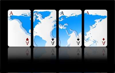 世界 大陆 地球 全球化 政治 游戏 纸牌 地图 Ace 态度