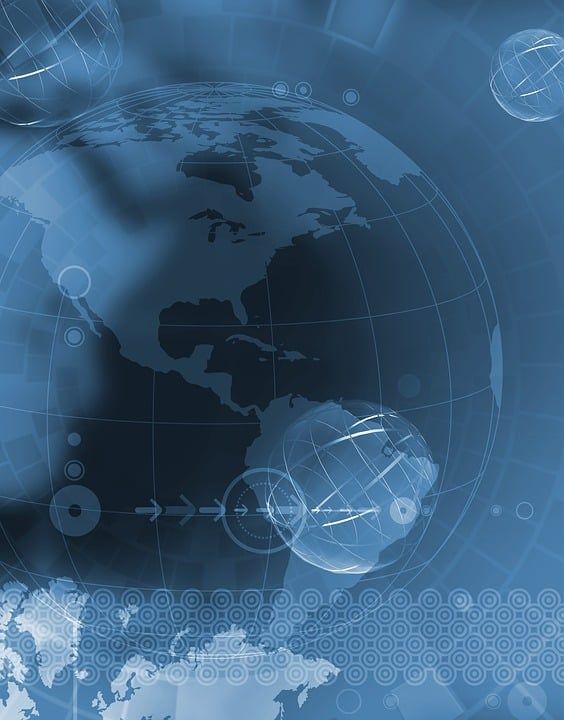 抽象 几何的 世界 地图 小册子 企业设计 模板 背景 全球的