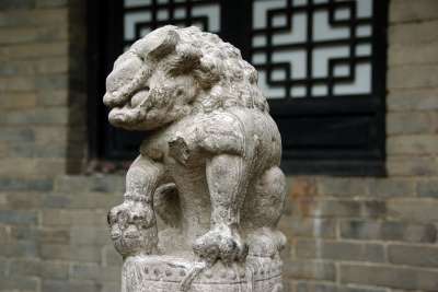 中国 西安 狮子 雕塑 雕像 皮埃尔 · 体系结构