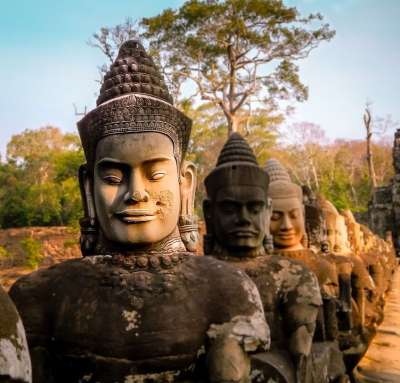 柬埔寨 寺庙 亚洲 古老的 纪念碑 地标 建造 石头 结构