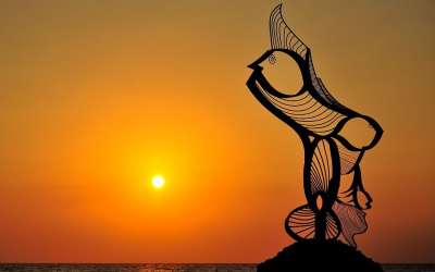伟大的印菲律宾 乔治巴黎 金色的夕阳 美丽的夕阳 景观 太阳 天空