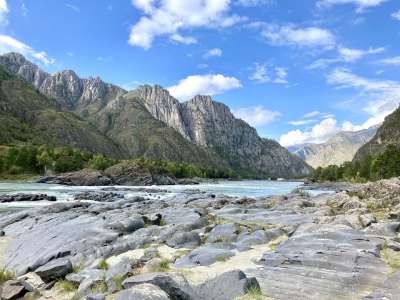 阿尔泰山 卡通河 俄罗斯 自然 山 旅行