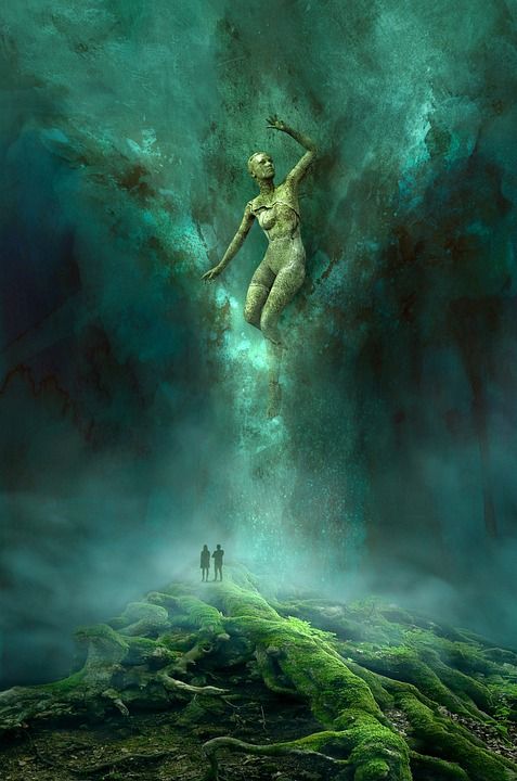 幻想 封面 外貌 光 石窟 景观 神秘 作曲 蒙太奇 覆盖