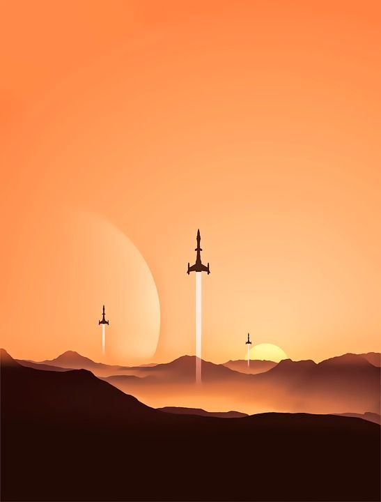 科幻小说 飞船 未来派 未来 太空旅行 技术 数字图 天文学