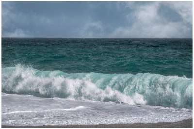 海 海浪 亲爱的 云 海洋 蓝色的 景观