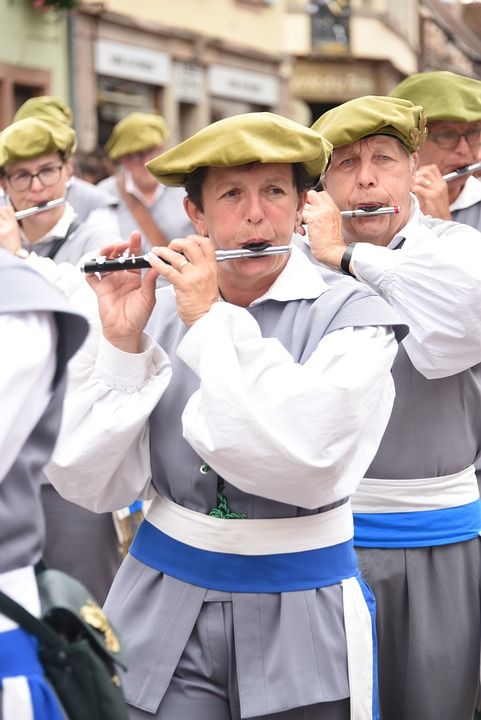 街上的音乐家 音乐 团体 长笛 节日 音乐家