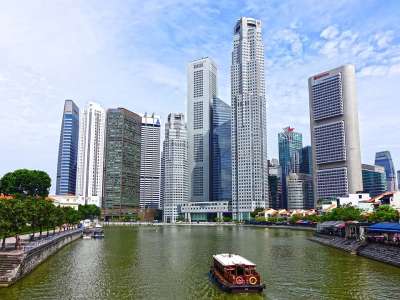 新加坡 新加坡河 天际线 建造 水 金融区 摩天大楼 结构