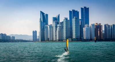 海云台海水浴场 游艇 海洋 海 旅行 假期 时间 打破 旅游