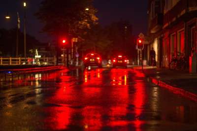 街道 光 红色的 交通 夜晚 黑暗的 路 城市 路灯 城市的