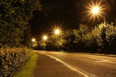灯 夜晚 路 长期接触 在晚上 夜间摄影 公路 全景 灯笼
