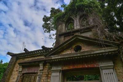 废墟 老建筑 格拉德斯维尔 悉尼 澳大利亚 丛生 石头 结构