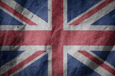 旗帜 英国 大不列颠 欧洲 吹 国家 多彩多姿的 去旅行