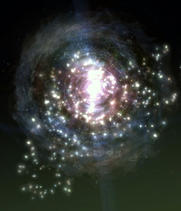 幻想 抽象的 空间 气氛 银河系 陨石 宇宙 想像力