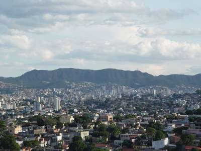 贝洛地平线 山 景观 巴西 结构 天际线 城市 城市景观 塔