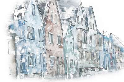 街 房子 住宅楼 城市