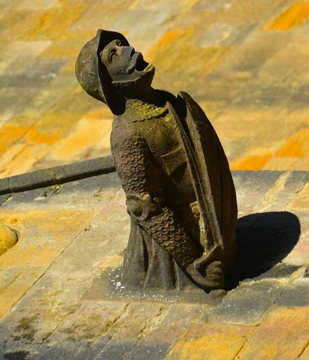 石像鬼 骑士 士兵 中世纪 哥特 建造 结构 石头 旅行 欧洲