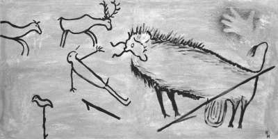 石器时代 绘画 壁画 拉斯科 石洞壁画 艺术 洞穴 画画 动物
