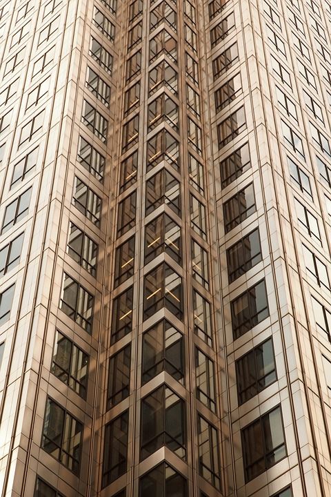 棕色 现代建筑 办公室 城市 抽象图案 墙 玻璃 玻璃 城市的