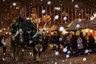 圣诞节 纽伦堡 圣诞市场 圣诞摊位 雪花 教练 圣诞贺卡 冬天