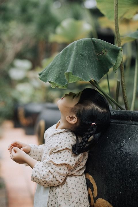 孩子 玩 花园 学步的儿童 女孩