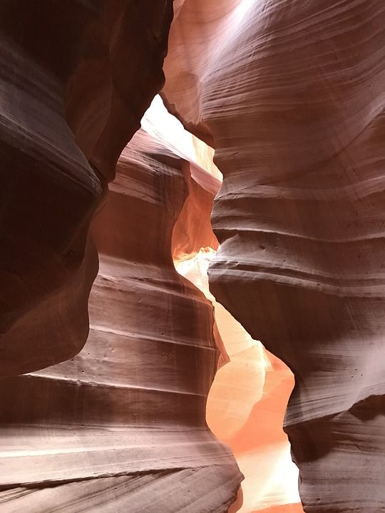 上位于关峡谷 亚利桑那 美国 旅游景点 峡谷 沙漠 砂 风光