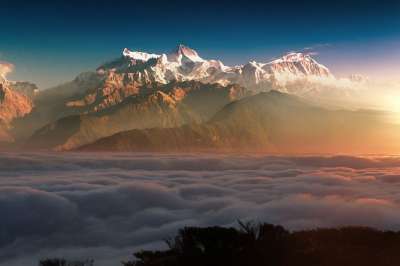 大自然壁纸 自然壁纸 高清壁纸 山 景观 云 太阳 天空 冒险