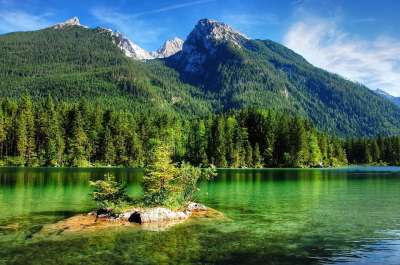 拉姆绍 Hintersee 巴伐利亚 上巴伐利亚 贝 山 湖