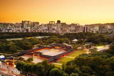 昌庆宫 夜景 日落