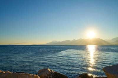 看法 海 那 天空 海岸 自然 夏天 颜色 地平线 平静的