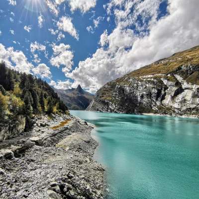 阿尔卑斯山 河 山 自然 湖 景观