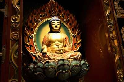 宗教 寺庙 金的 佛 灵性 艺术 神 雕塑 崇拜 雕像
