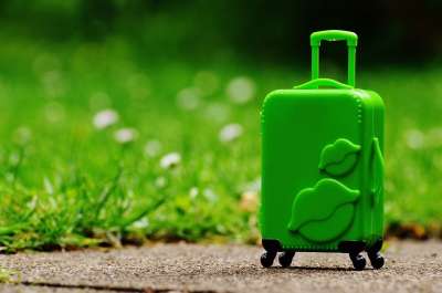 手提箱 小车 旅行 告别 去旅行 假期 在途中 再见 行李