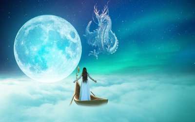 夜晚 天空 空间 星系 星星 宇宙 月亮 树 黑暗的 光