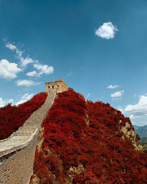 伟大的墙 中国的长城 结构 石工 风景 天空 感兴趣的地方 北京