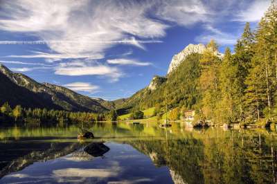 德国 巴伐利亚 Berchtesgadener 土地 Hintersee