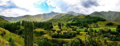 自然 看法 Kaçkars 景观自然 天空 草 山 绿色 和平
