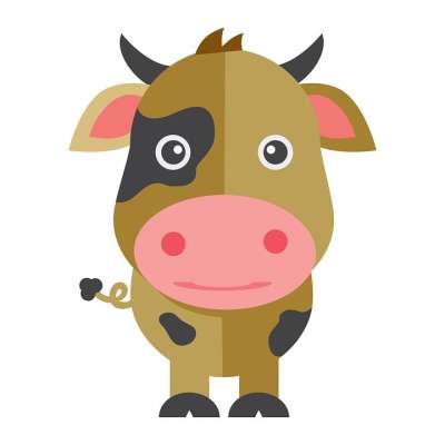 奶牛 乐趣 孩子们的房间 向量 动物 数字 漫画