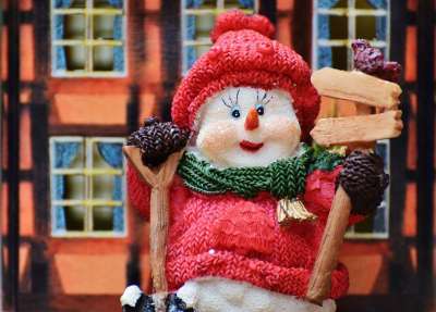 冬天 雪人 数字 雪 堆雪人 寒冷的 装饰 圣诞节 圣诞装饰