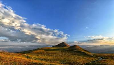 山 自然 全景 天空 看法 Kaçkars 景观自然 草 绿色