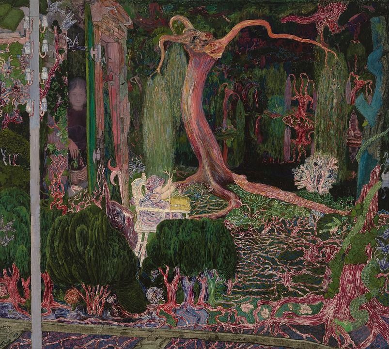 扬 Toorop, 绘画, 布面油画, 艺术的, 自然, 目睹, 天空, 云